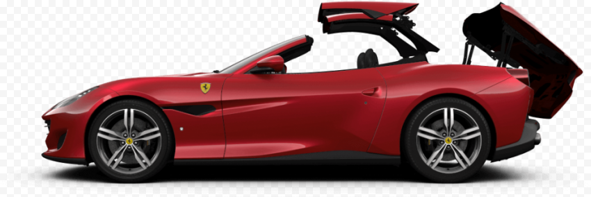 Red Ferrari Portofino PNG Transparent Image