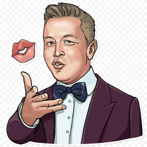 Elon Musk Sticker Businessperson Telegram, Musk Stick, hand, public Relations png
