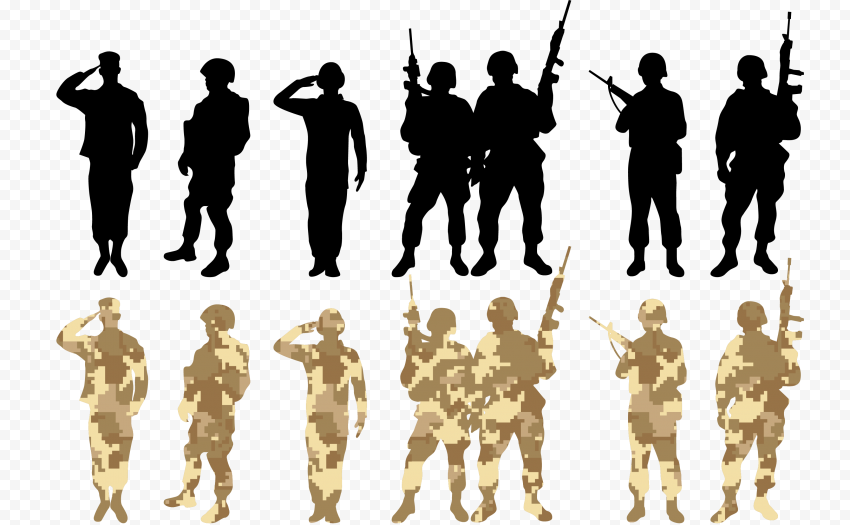 Vector Army PNG Pic