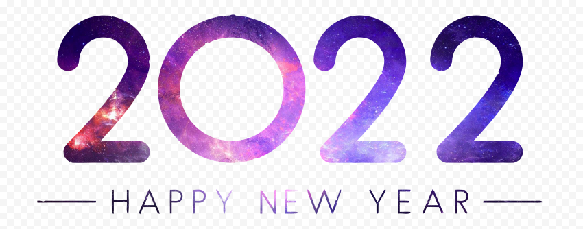 Download Happy New Year 2022 Purple Design PNG