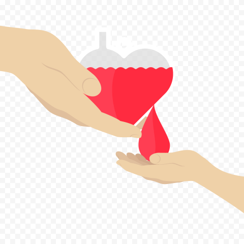 Red heart on human hand illustration, Blood donation World Blood Donor Day Blood bank, blood donation, love, hand, heart png