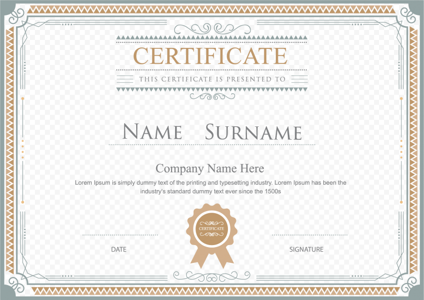 Academic certificate Template Diploma Illustration, Certificate border, Certificate illustration, border, frame, text png