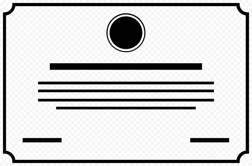 Diploma Certificate PNG File