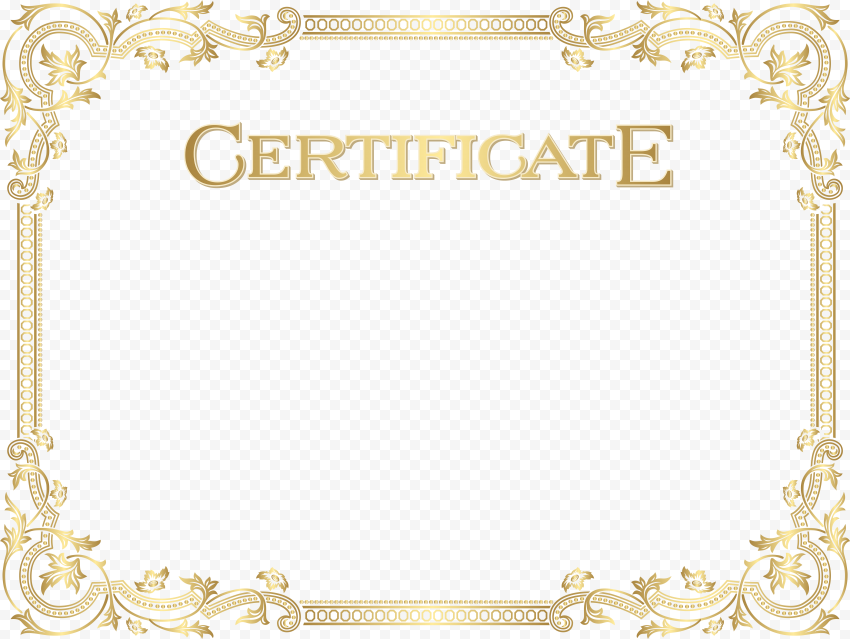 Blank Certificate PNG File HD