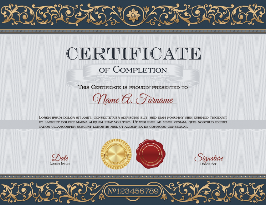 Academic certificate Diploma, Certificate of cross plate, text, plate png