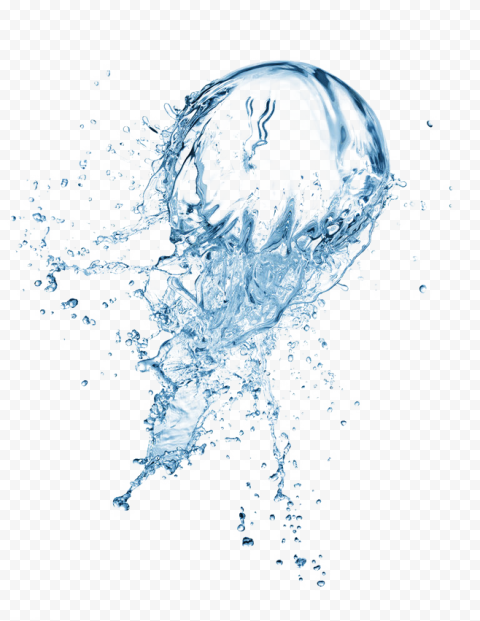 Blue Splash Water PNG Images