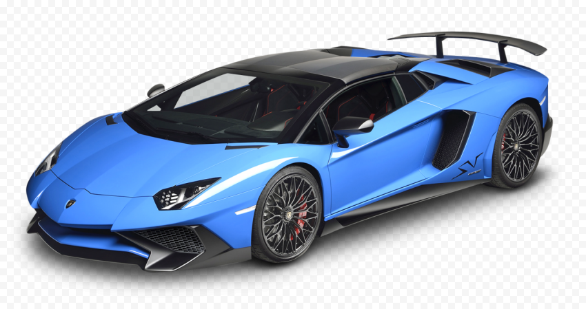 Blue Lamborghini Aventador PNG Clipart