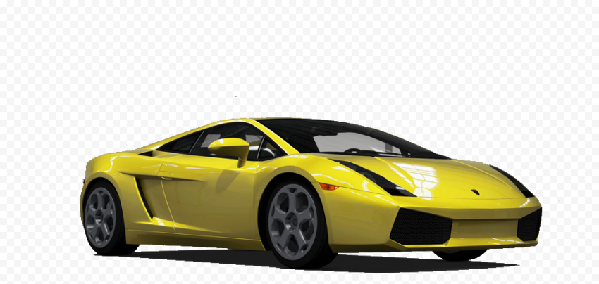 Yellow Lamborghini Aventador Transparent