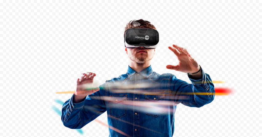Man wearing VR glasses, Virtual reality headset Oculus Rift, virtual reality, hand, glasses, reality png