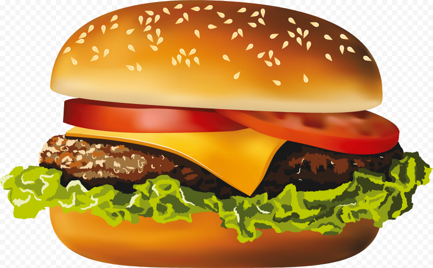 Burger Junk Food PNG Image