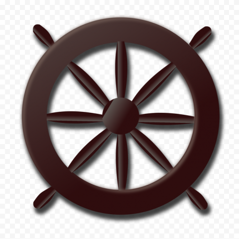 Ship Wheel Rudder PNG Image