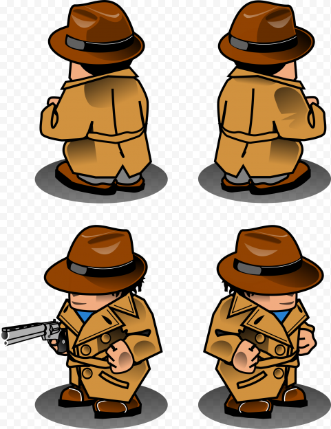 Detective Private investigator, sprite, hat, cowboy Hat, detective pn