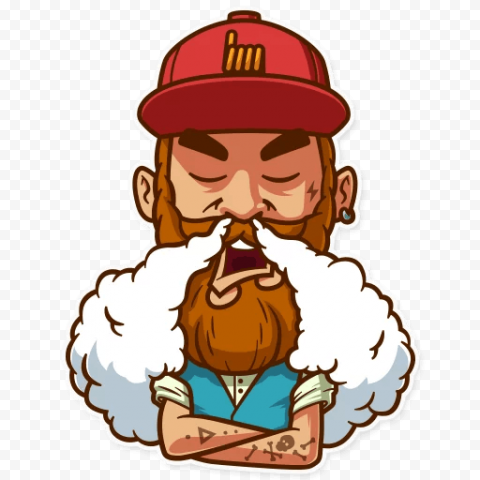 Sticker Telegram Messaging apps, Victory Vape, food, hat, explosion png free download