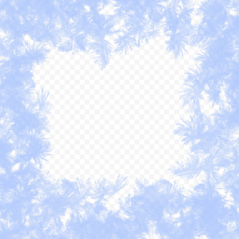 Blue Christmas Frame PNG HD