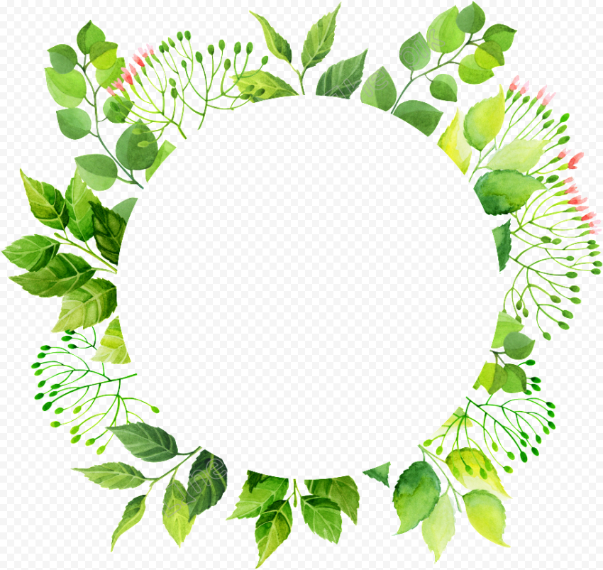Round Christmas Frame PNG Image
