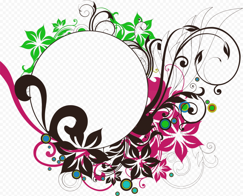 Round Christmas Frame Transparent Images PNG