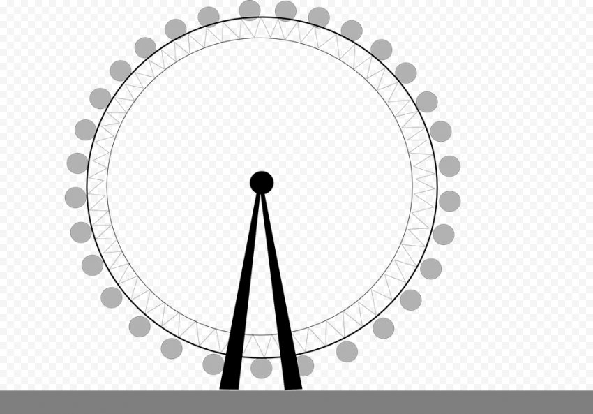 London Eye Transparent Background