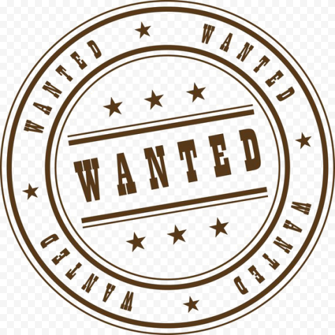 Wanted Stamp PNG Clipart