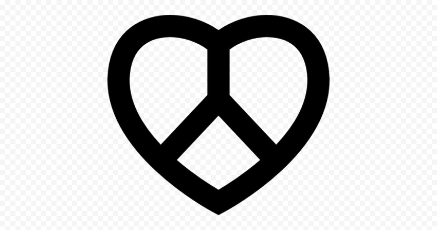 Heart Peace Symbol