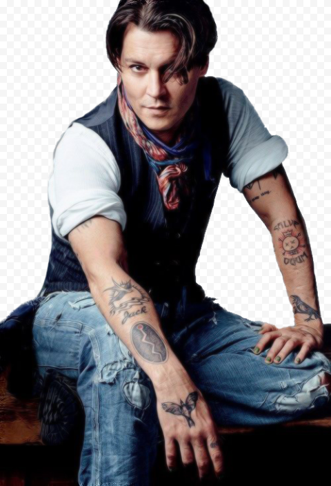 Actor Johnny Depp PNG Photo