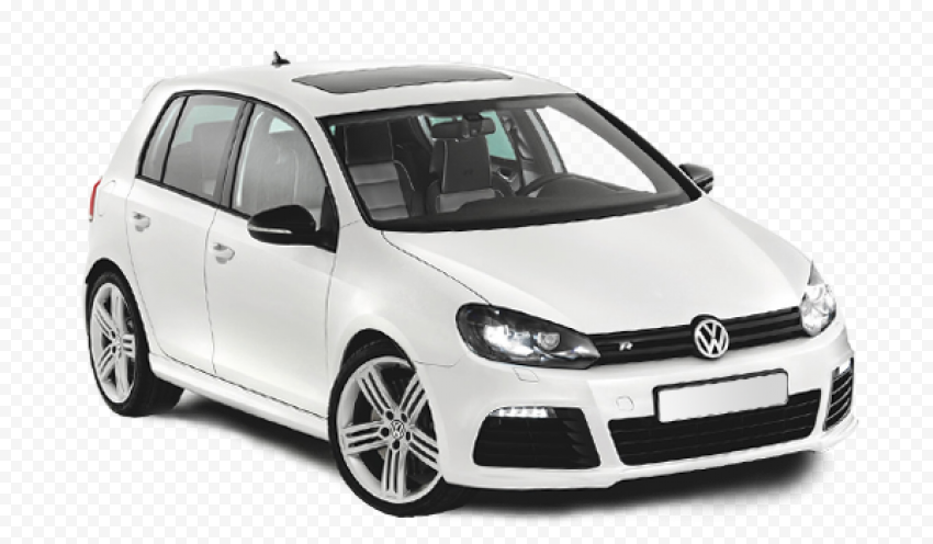 White Volkswagen Transparent Background