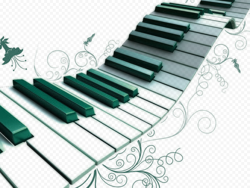 Green Piano PNG