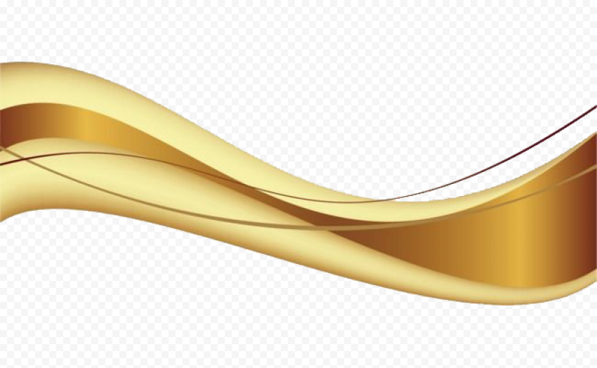 Golden Wave PNG Clipart