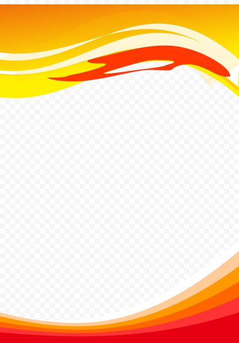 Orange Wave PNG Picture