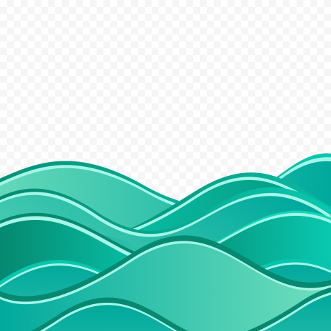 Turquoise Wave PNG File