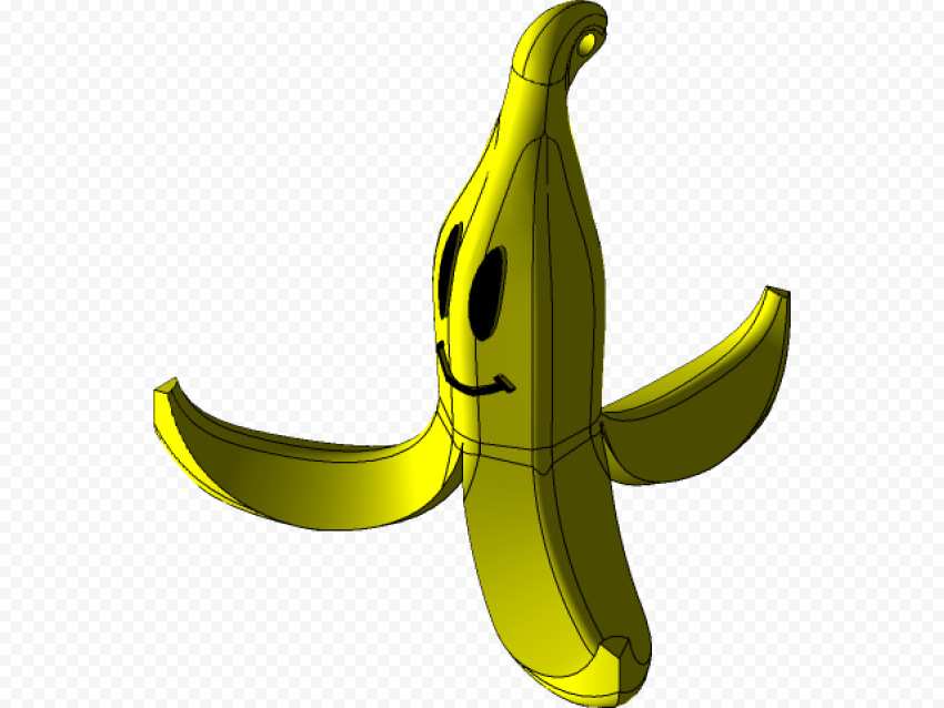 Banana Peel Emoji PNG