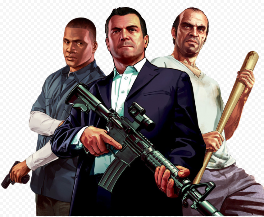 GTA Video Game Transparent Background