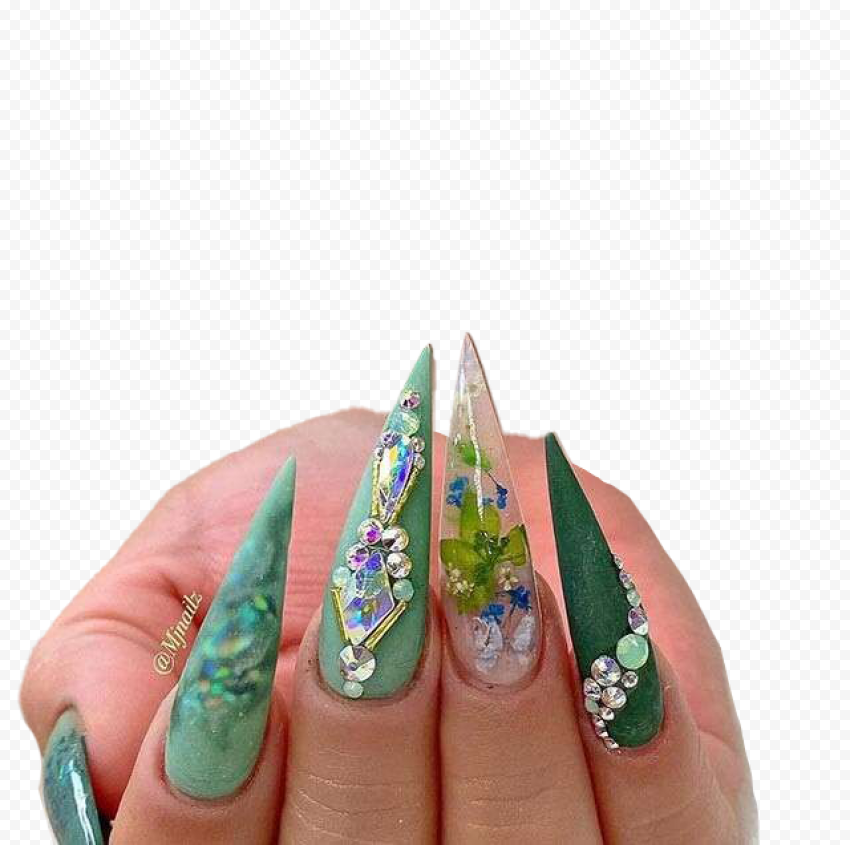 Glitter Nail PNG Pic