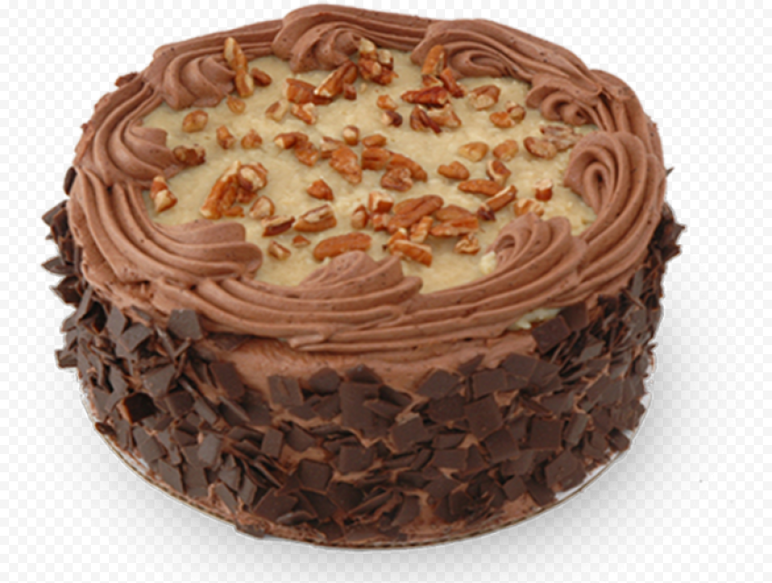 Fresh Chocolate Cake Transparent PNG