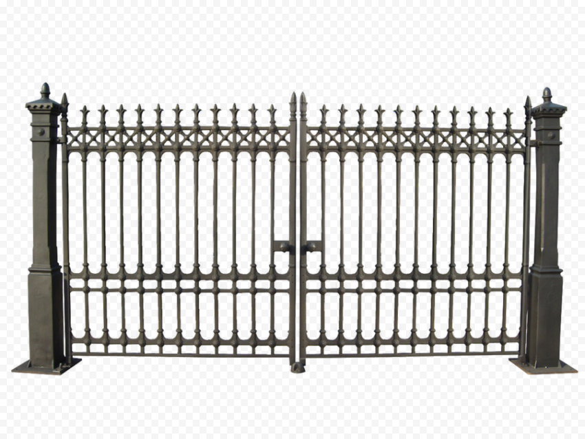 Metal Steel Gate PNG Image