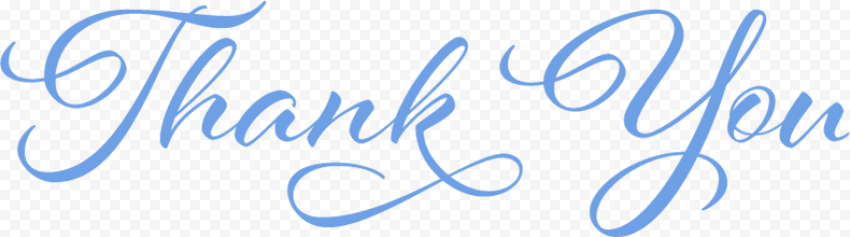 Thank You Calligraphy PNG Photos