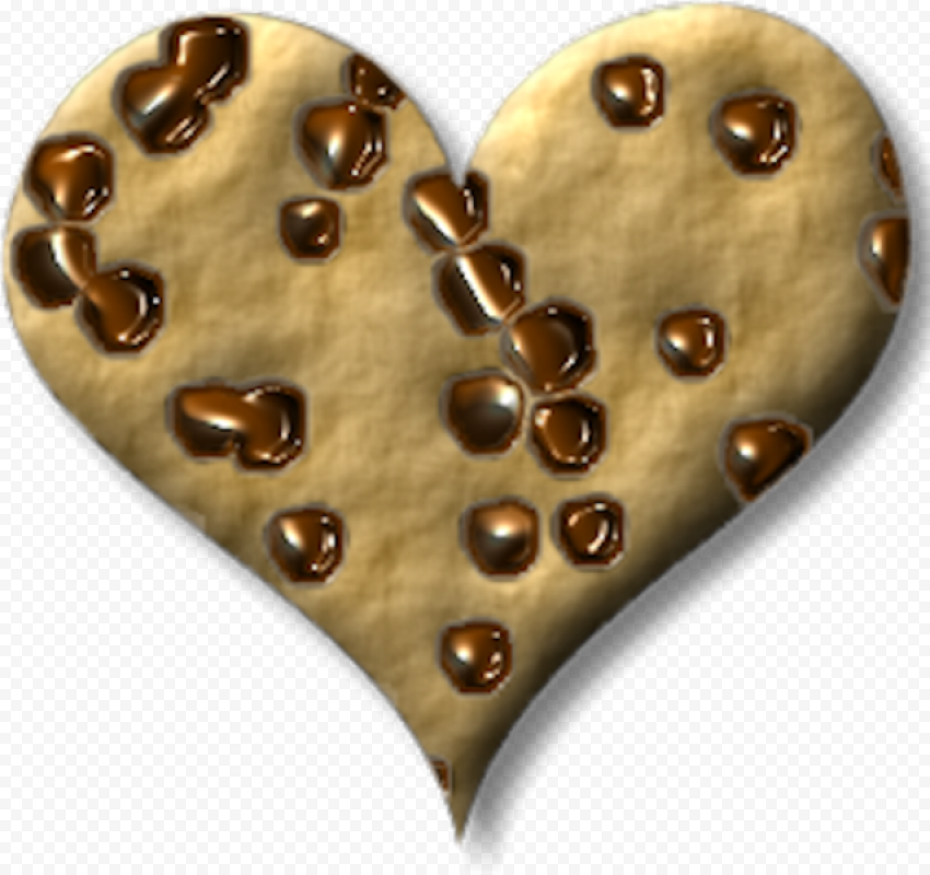 Love Heart Cookie PNG Image