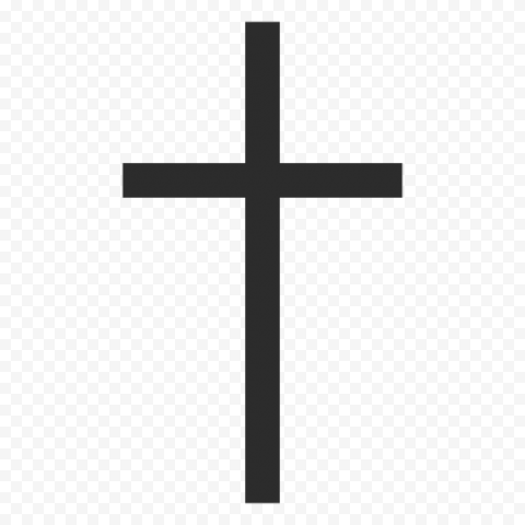 Christian Cross Silhoutte PNG Free Download