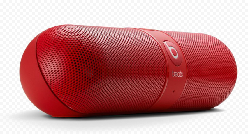Red Bluetooth Speaker PNG Image