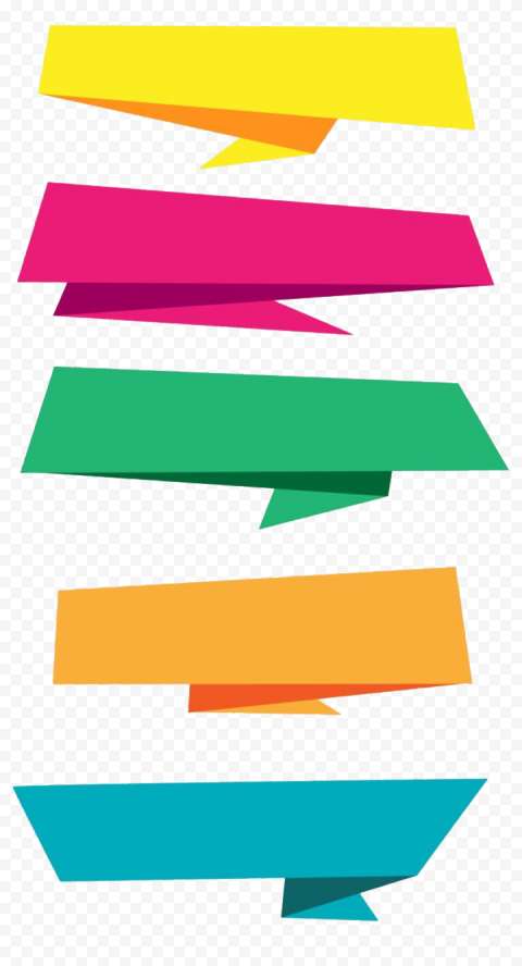 Vector Text Banner PNG Picture