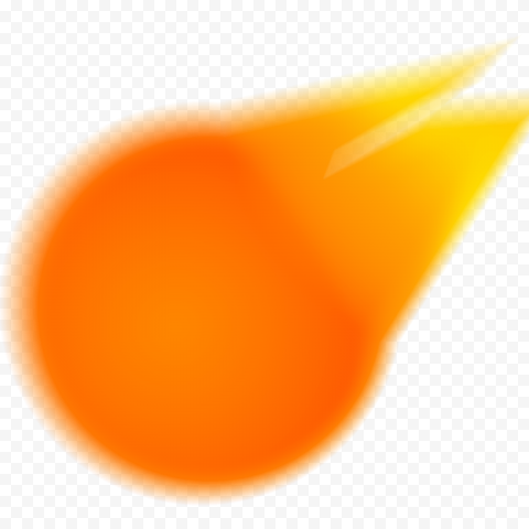 Fireball Falling Transparent PNG