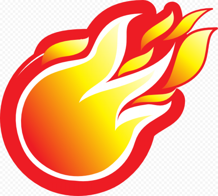 Vector Fireball PNG Clipart