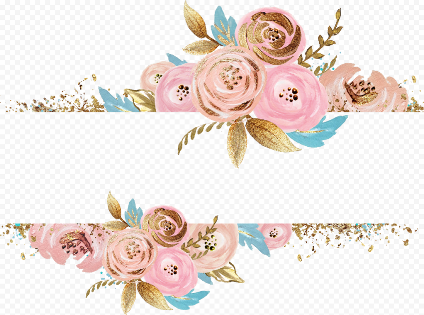 Flower Border Vector Download PNG Image