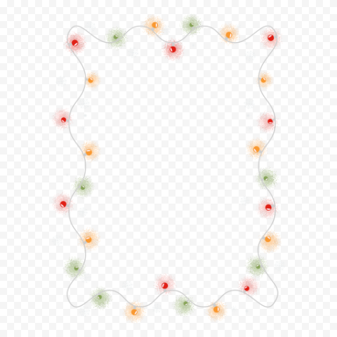Garland Frame Vector Transparent Background