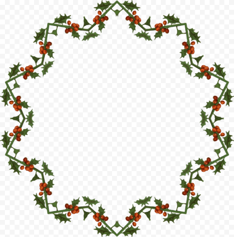 Garland Frame Vector Circle PNG Free Download