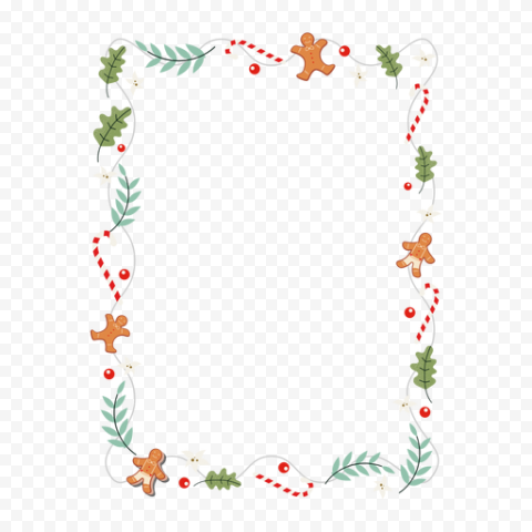 Garland Frame Vector PNG Image