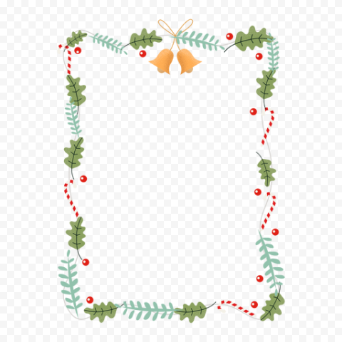 Garland Frame Vector PNG Pic