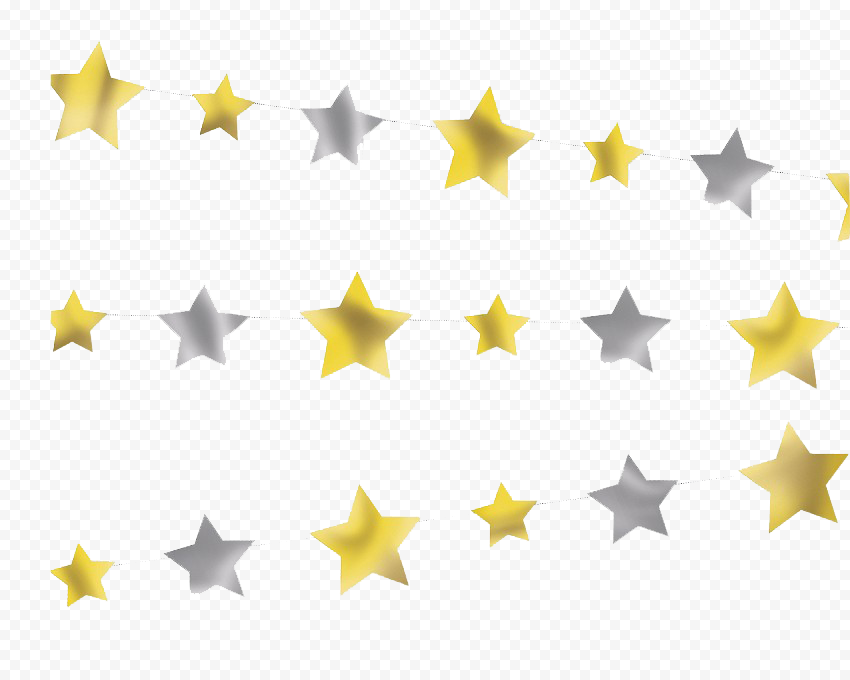 Star Garland PNG Photos