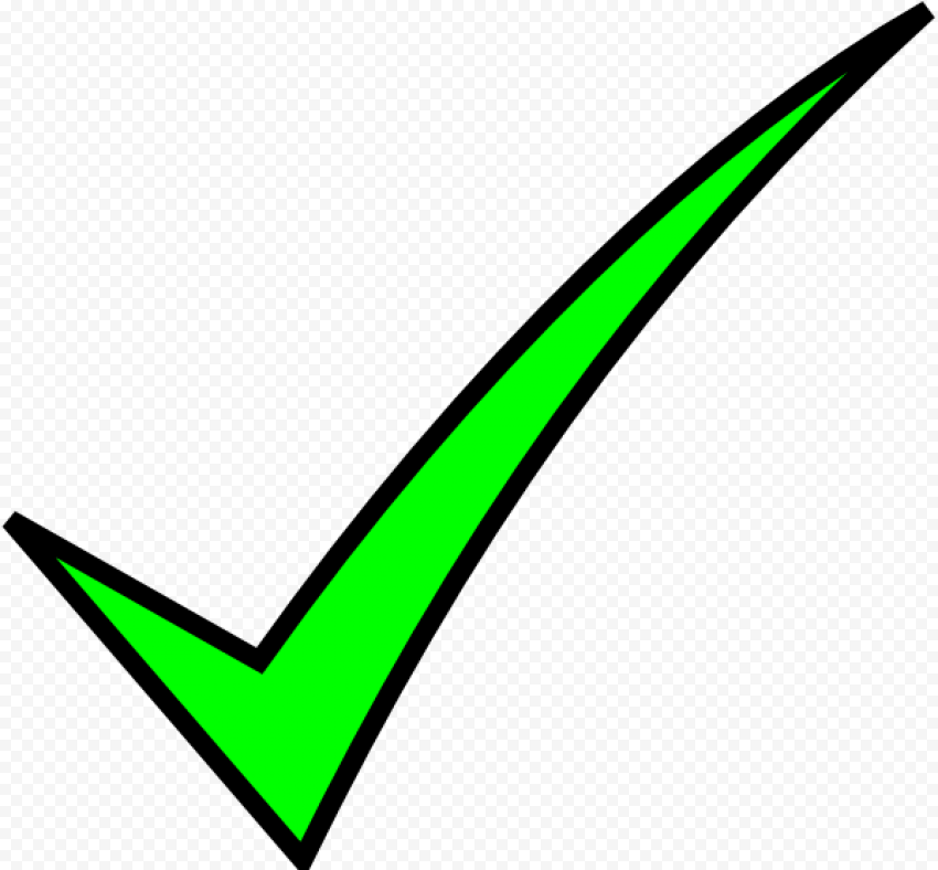 Green Check Mark Transparent PNG