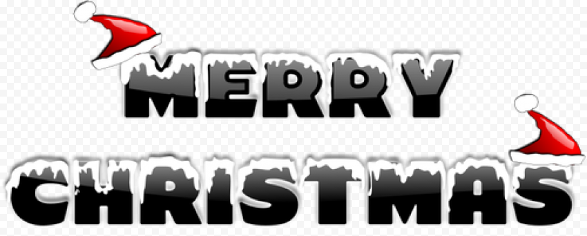 Happy Christmas Text PNG Free Download