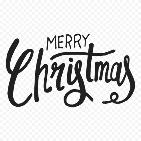 Happy Christmas Text PNG Pic